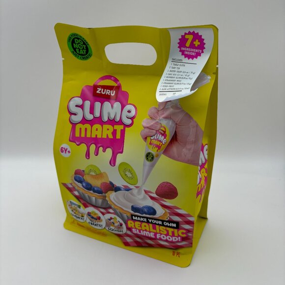 Slime Mart Bag FRUIT TART Pretend Play Food Themed DIY Slime Craft Toys NEW - Picture 2 of 4